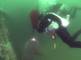 Het verwijderen van vistuig door duikers in de zuidelijke Noordzee